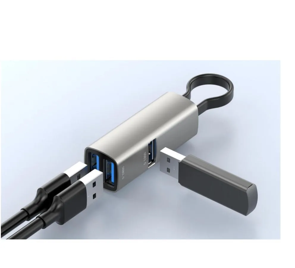 Mini Aluminum Alloy Cord-Management 3-in-1 Dock Station