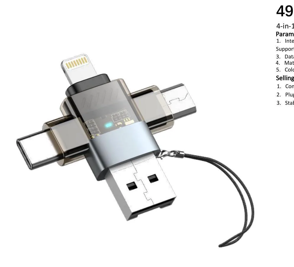 4-in-1 TF Card Reader