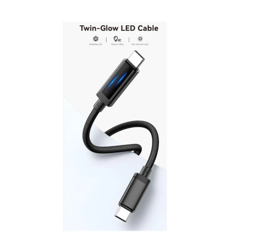 Ice Blue LED Data Cable